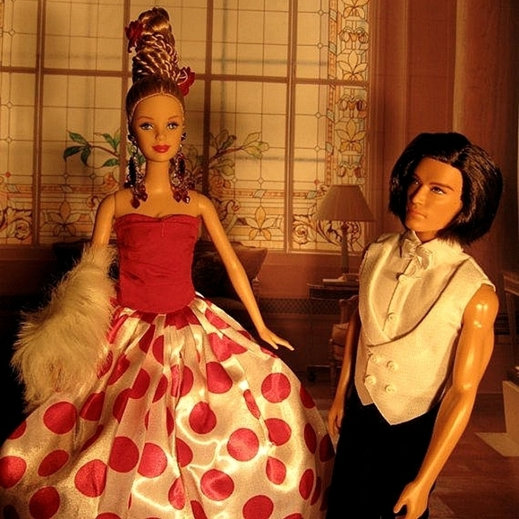 NEW OOAK ELEGANT DRESSED BARBIE DOLL W/ UPDOS IN GOWNS & ACCESSORIES $175 EACH - Picture 1 of 16